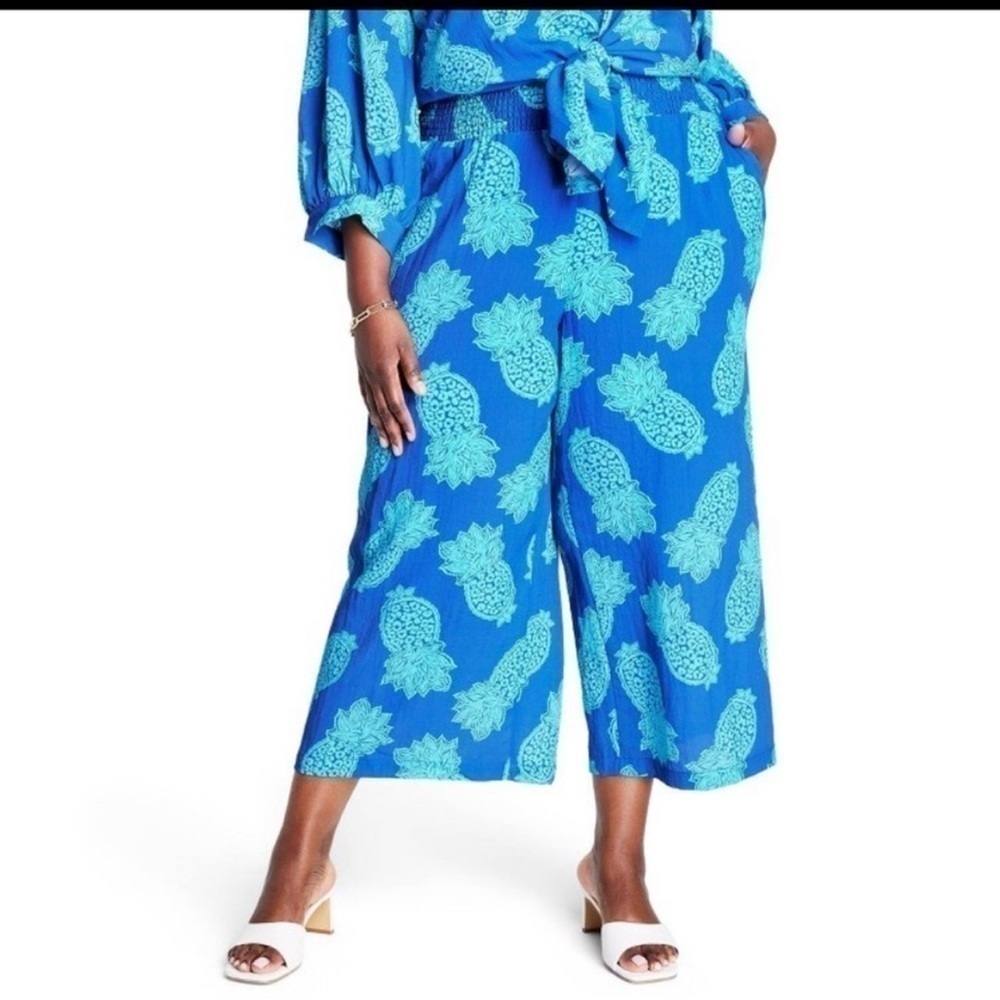 Tabitha Brown X Target Wide Leg Cropped Pants 4X NEW